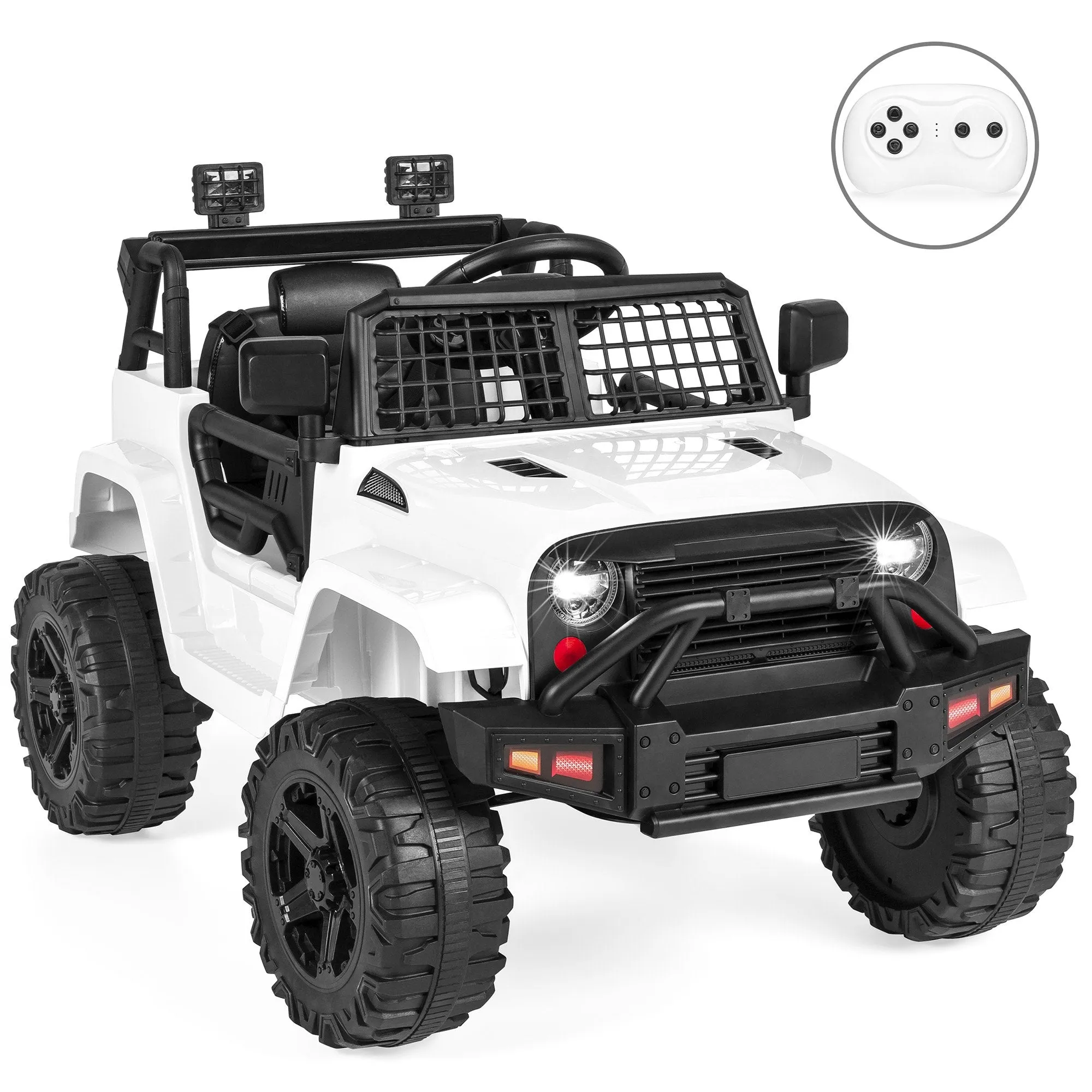 12V Kids Ride-On Truck Car w/ Parent Remote Control, Spring Suspension