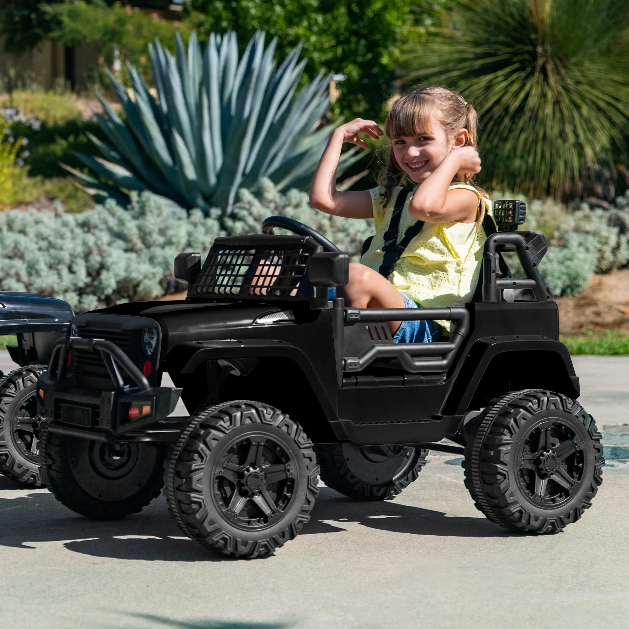 12V Kids Ride-On Truck Car w/ Parent Remote Control, Spring Suspension