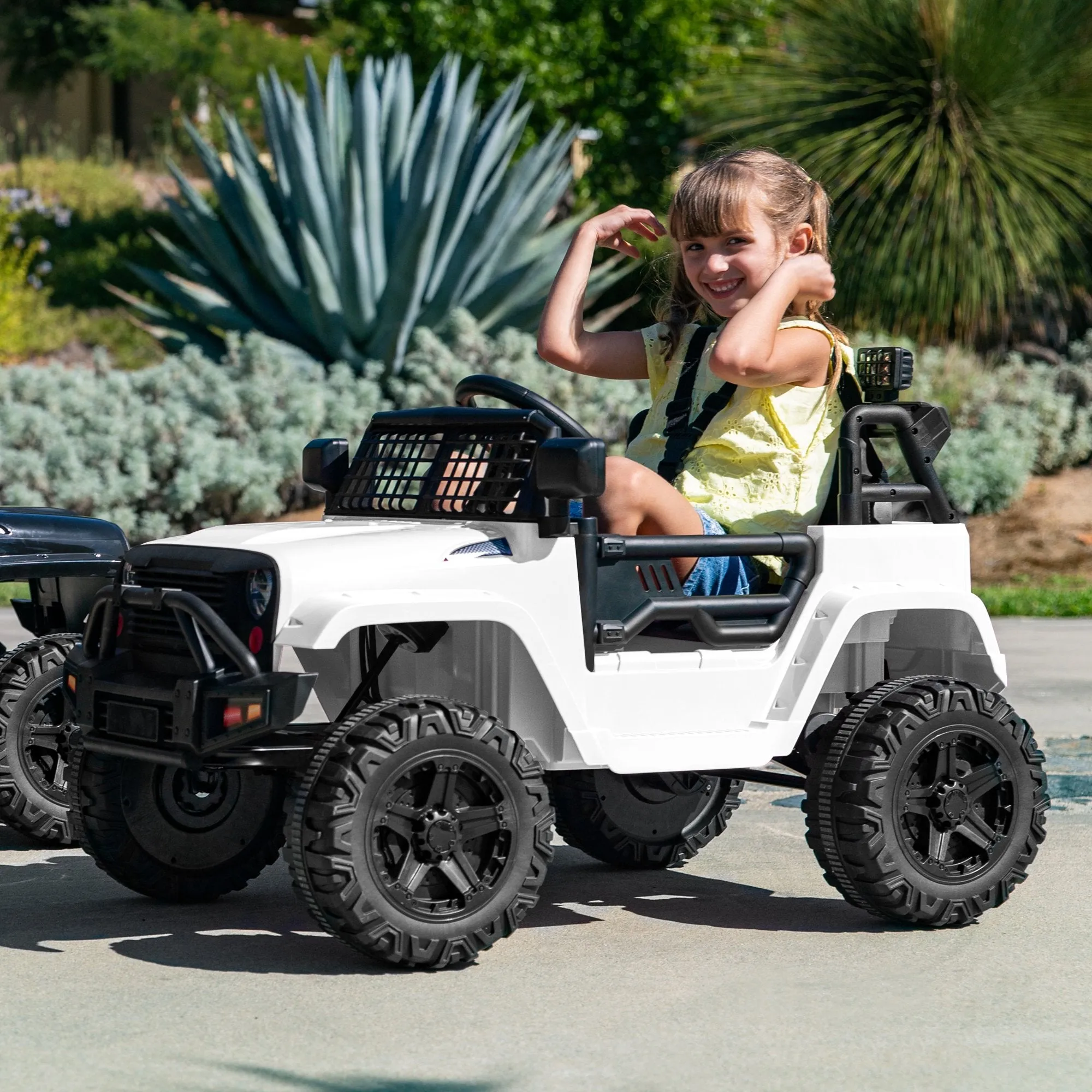 12V Kids Ride-On Truck Car w/ Parent Remote Control, Spring Suspension