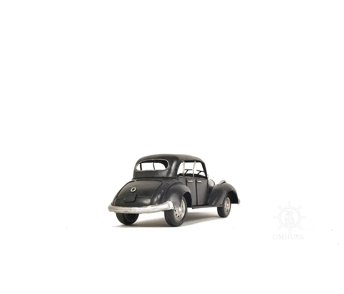 1937 Plymouth P4 Deluxe Black Metal Model Car