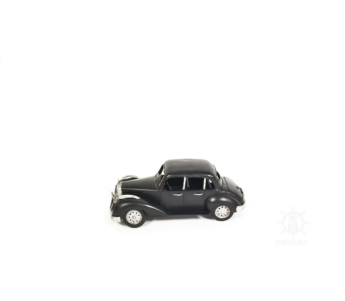 1937 Plymouth P4 Deluxe Black Metal Model Car