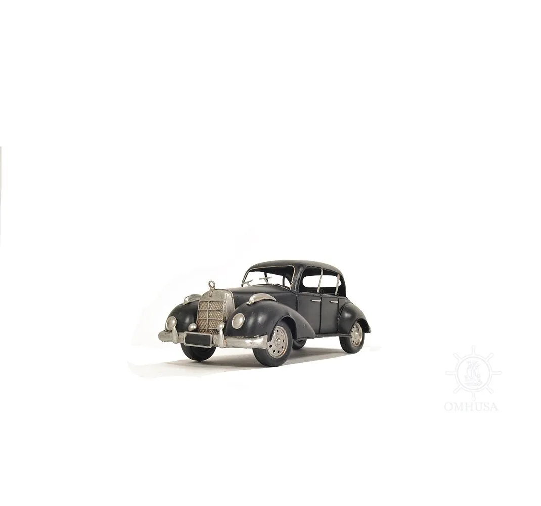 1937 Plymouth P4 Deluxe Black Metal Model Car