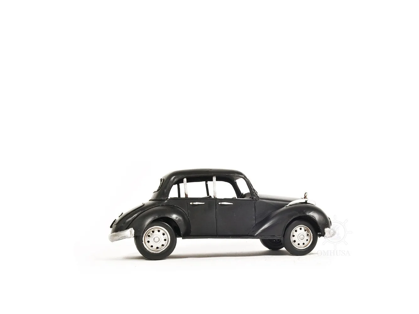 1937 Plymouth P4 Deluxe Black Metal Model Car