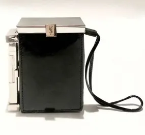 2001 TOM FORD FOR  YVES SAINT LAURENT PATENT LEATHER SMOKING BOX WITH LIGHTER