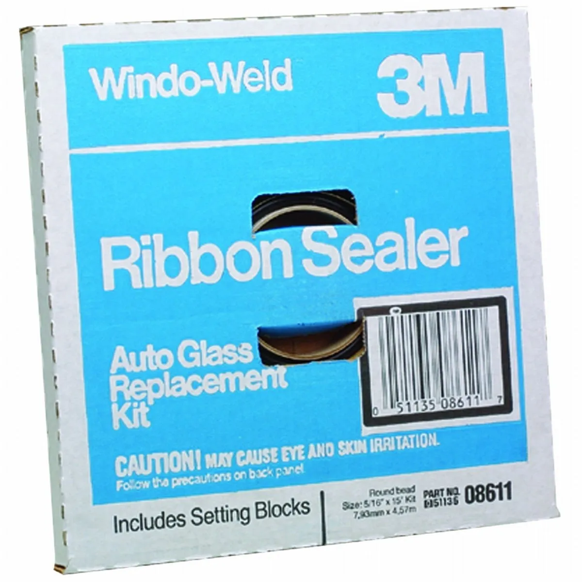 3M Window-Weld Round Ribbon Sealer, 5/16" x 15' MMM8611