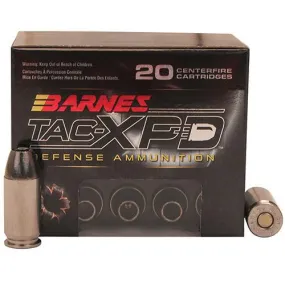 45 ACP TAC-XPD Ammunition, 185 Grains, TAC-XP Hollow Point Lead-Free, Per 20