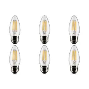 5.5W B11 LED - Clear - Medium base - 90 CRI - 4000K - 120V - 6-Pack