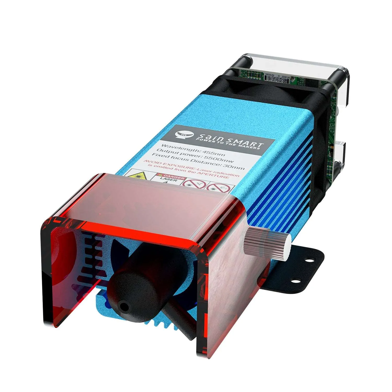 5.5W Compressed FAC Laser Module for PROVerXL 4030 V1 & V2, LC-60A, 4040-PRO, 4040 Reno, 3030-PROVer MAX with Air Assist Nozzle