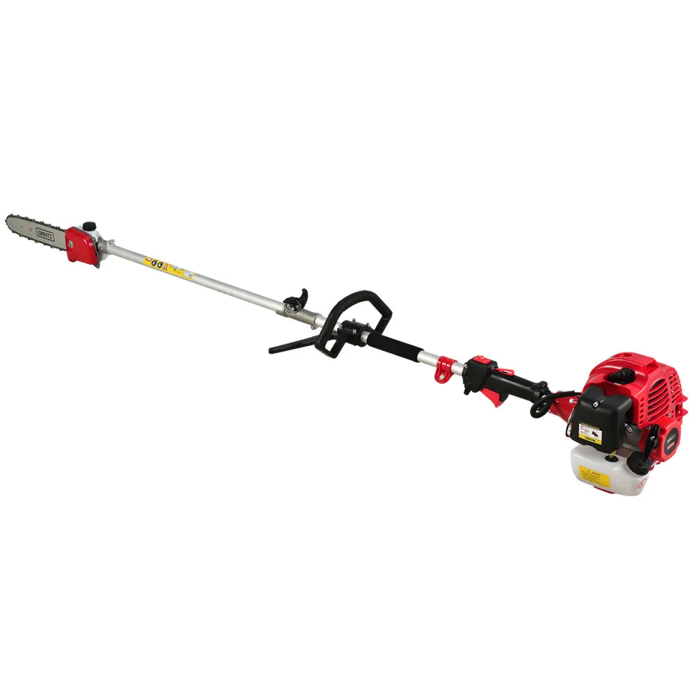 62CC 2-in-1 Pole Chainsaw & Hedge Trimmer, 12" Bar, 5.6m Reach, Giantz