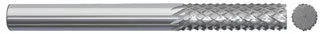 780-001060: 1/4 in. Dia., 3/4 in. Length Of Cut, 2-1/2 in. Overall Length Carbide Router Mill; Diamond Cut, Style A- No End Cut, BRIGHT, USA