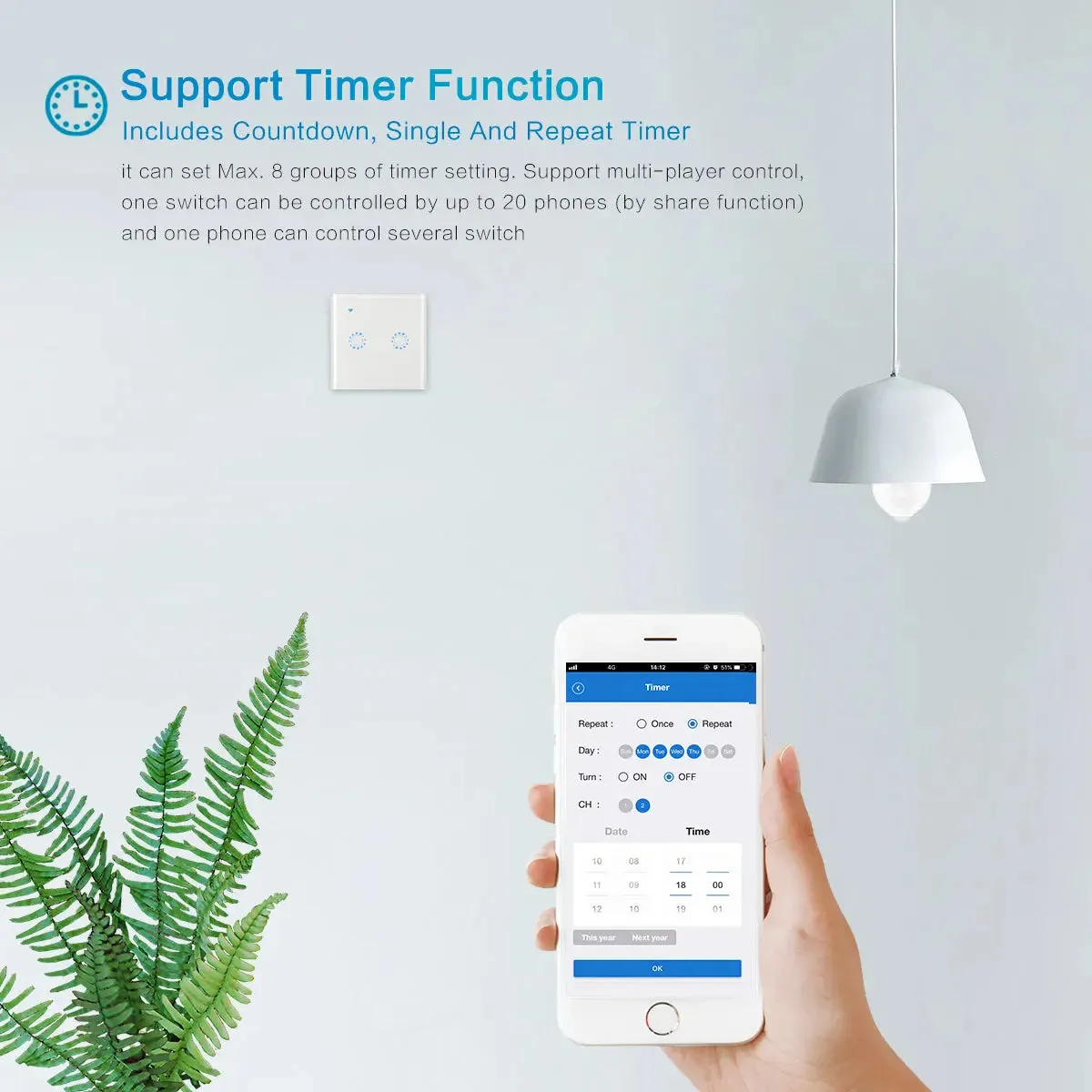 86 Type Smart Home Touch Switch EU Standard