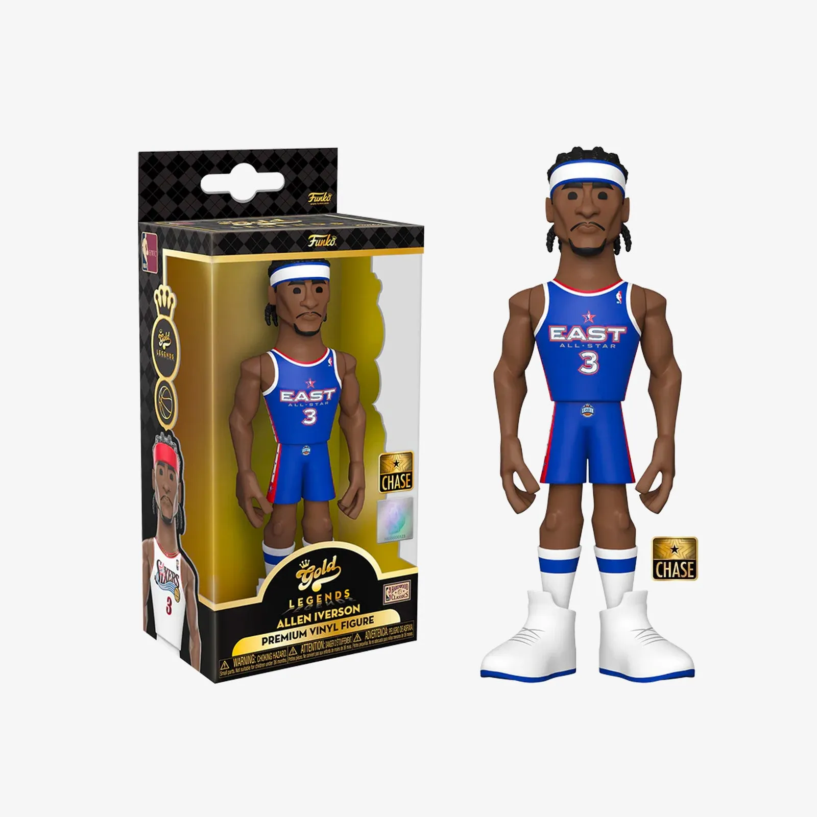 Allen Iverson Philadelphia 76ers NBA Legends 5" Vinyl Gold