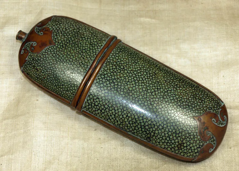 Antique Stingray Skin Eyeglass Case from Papua New Guinea