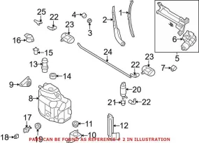 Audi Windshield Wiper Arm – Driver Side 423955407B1P9