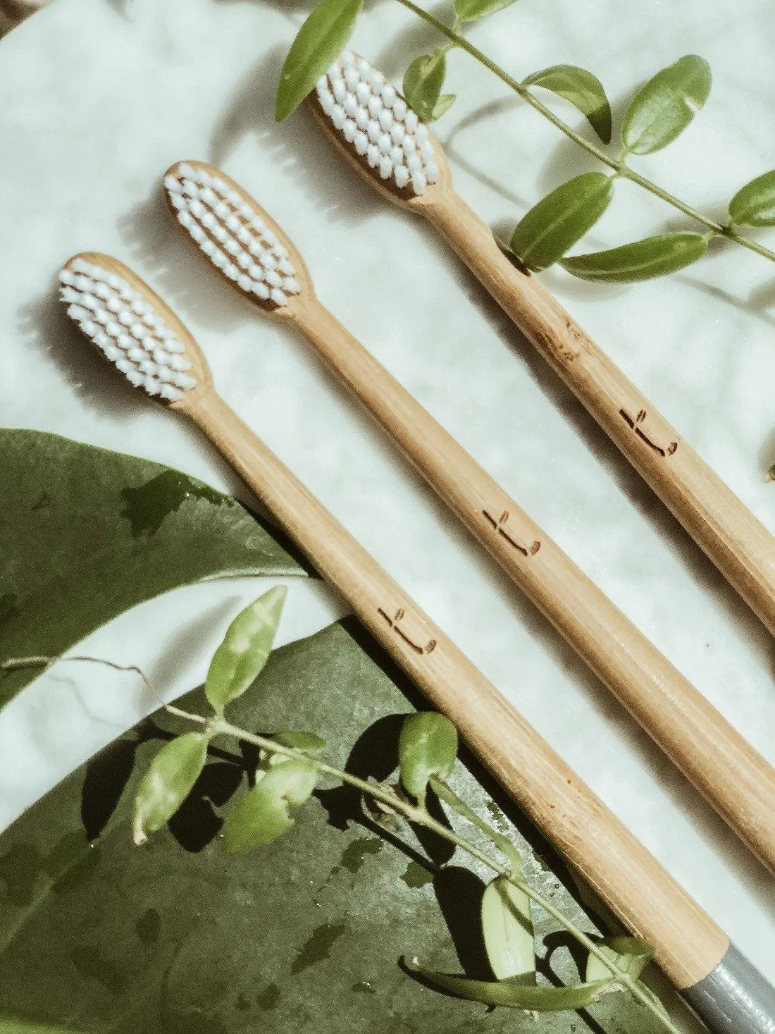 Bamboo Toothbrush - Medium - Olive