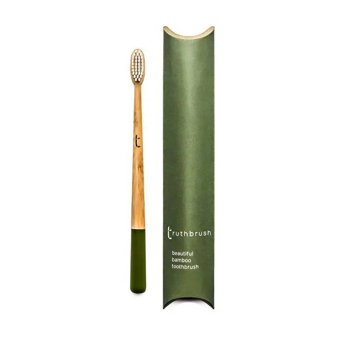 Bamboo Toothbrush - Medium - Olive