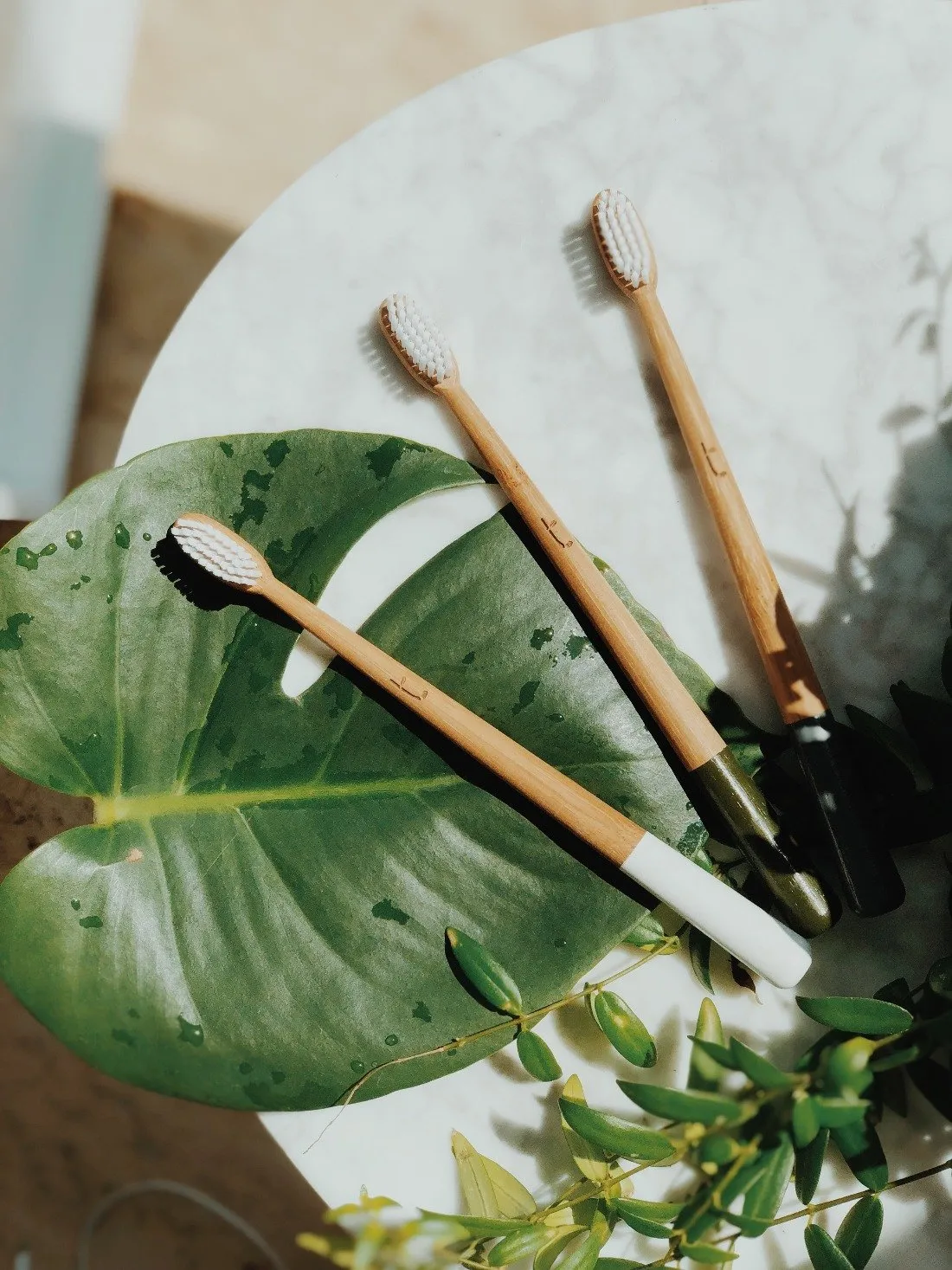 Bamboo Toothbrush - Medium - Olive