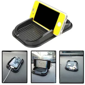 Black Car Dashboard Sticky Pad Mat Anti Non Slip Gadget Mobile Phone GPS Holder Interior Items Accessories