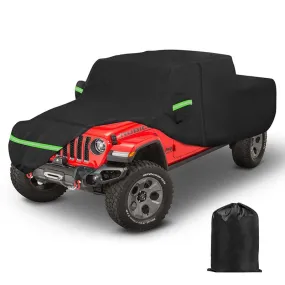 Black Cover Weatherproof 210D Oxford Cab Full Cover for Jeep Gladiator JT 2/4 Doors