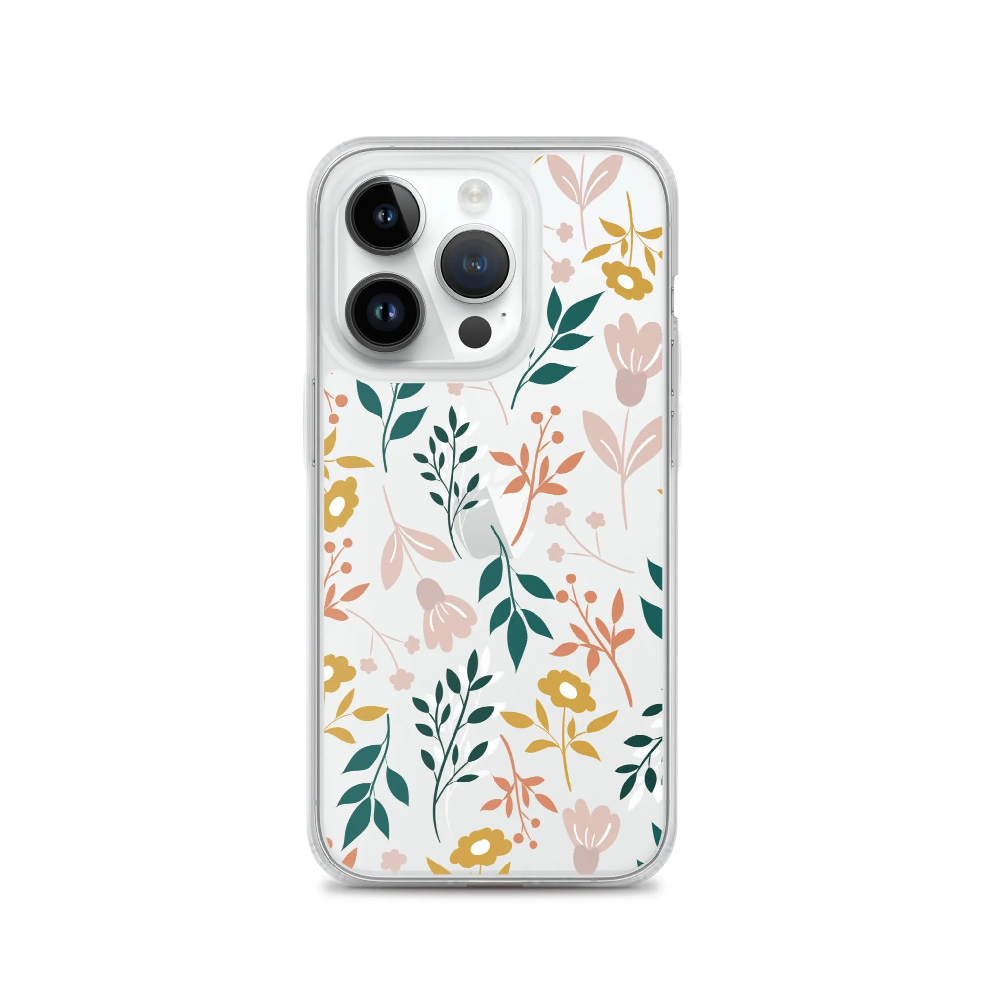 Botanical Leaves Clear iPhone 14 13 12 Pro Max Case, Plants Print Cute Aesthetic iPhone 11 Mini SE 2020 XS Max XR X 8 7 Plus Transparent