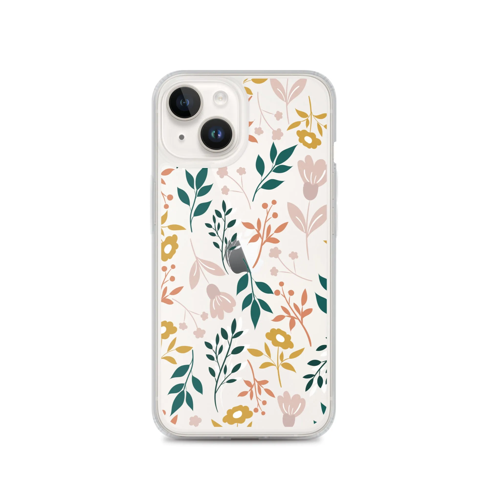 Botanical Leaves Clear iPhone 14 13 12 Pro Max Case, Plants Print Cute Aesthetic iPhone 11 Mini SE 2020 XS Max XR X 8 7 Plus Transparent