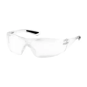 Bouton Optical 250-49-0000 Rimless Safety Glasses with Clear Temple, Clear Lens and Anti-Scratch Coating