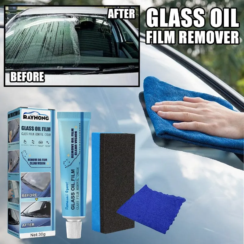 Car Glass Oil Film Cleaner - Glass Polishing Degreaser Cleaner Oil Film Cleaning Polishing Paste For Bathroom, Window Glass Windshield