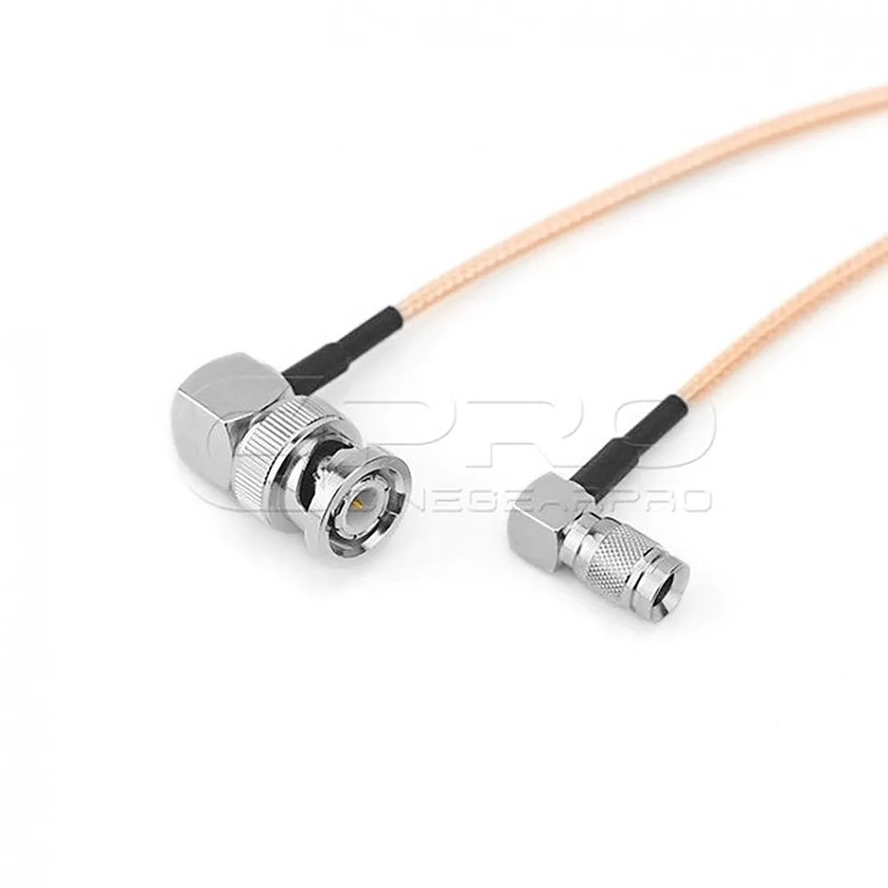 CGPro Ultra Thin Right Angled BNC to Right Angled 1.0/2.3 DIN HD-SDI 6G-SDI Cable