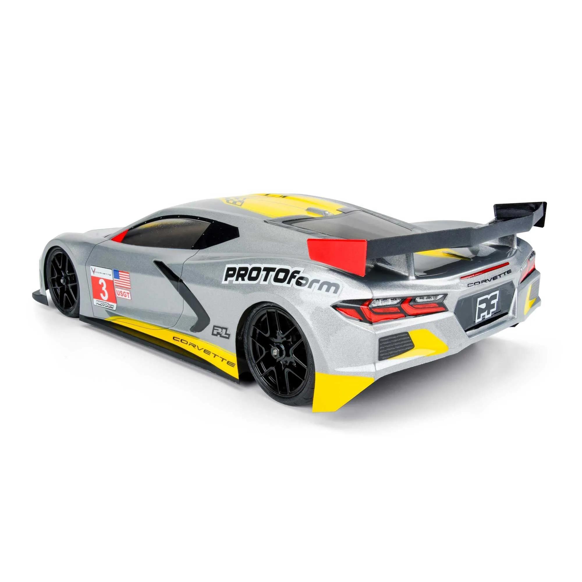 Chevrolet Corvette C8 Clear Body for 190mm TC