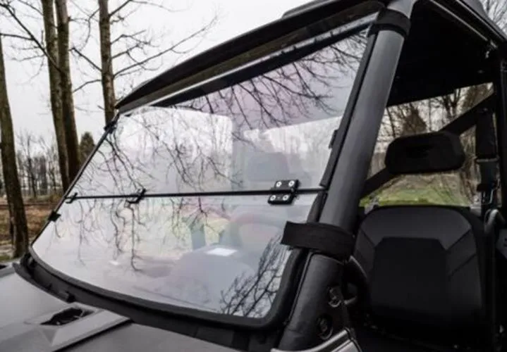 Clear Flip Down Windshield for Polaris Ranger XP 1000 / Diesel / Crew