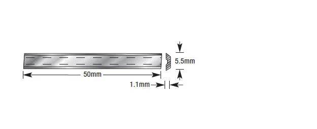 CNC Insert Knife | 50 x 5.5 x 1.1mm | RCK-36 | 738685044360