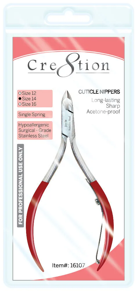 Cre8tion Cuticle Nippers Size 16, Full Jaw, 16108