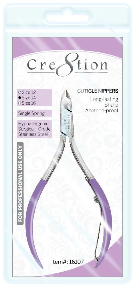 Cre8tion Cuticle Nippers Size 16, Full Jaw, 16108