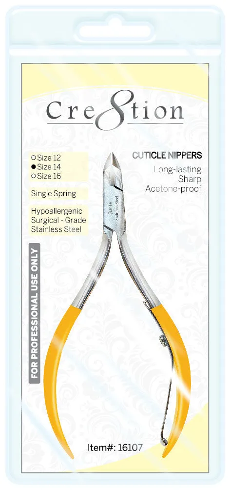 Cre8tion Cuticle Nippers Size 16, Full Jaw, 16108