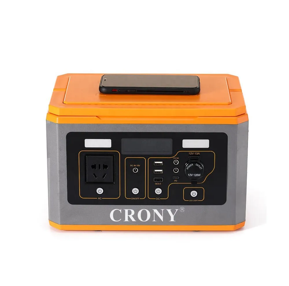 CRONY BS800 Portable Power Station 500W portable router battery backup mini dc ups 24V 3A for outdoor activities with DC 5V/3A usb