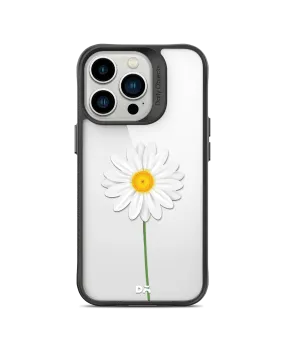 DailyObjects Clear White Daisy Black Hybrid Clear Case Cover For iPhone 13 Pro Max