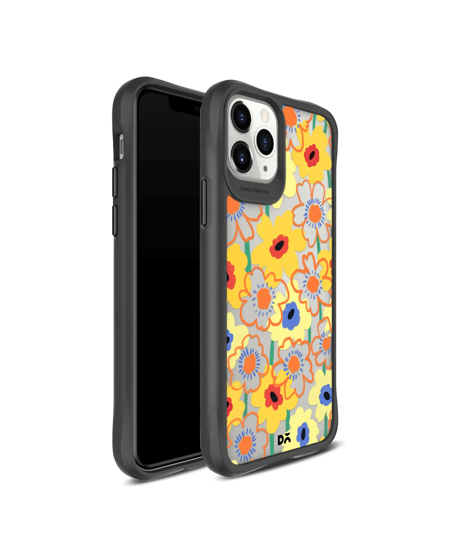 DailyObjects Sunflower Nostalgia Black Hybrid Clear Case Cover For iPhone 11 Pro Max