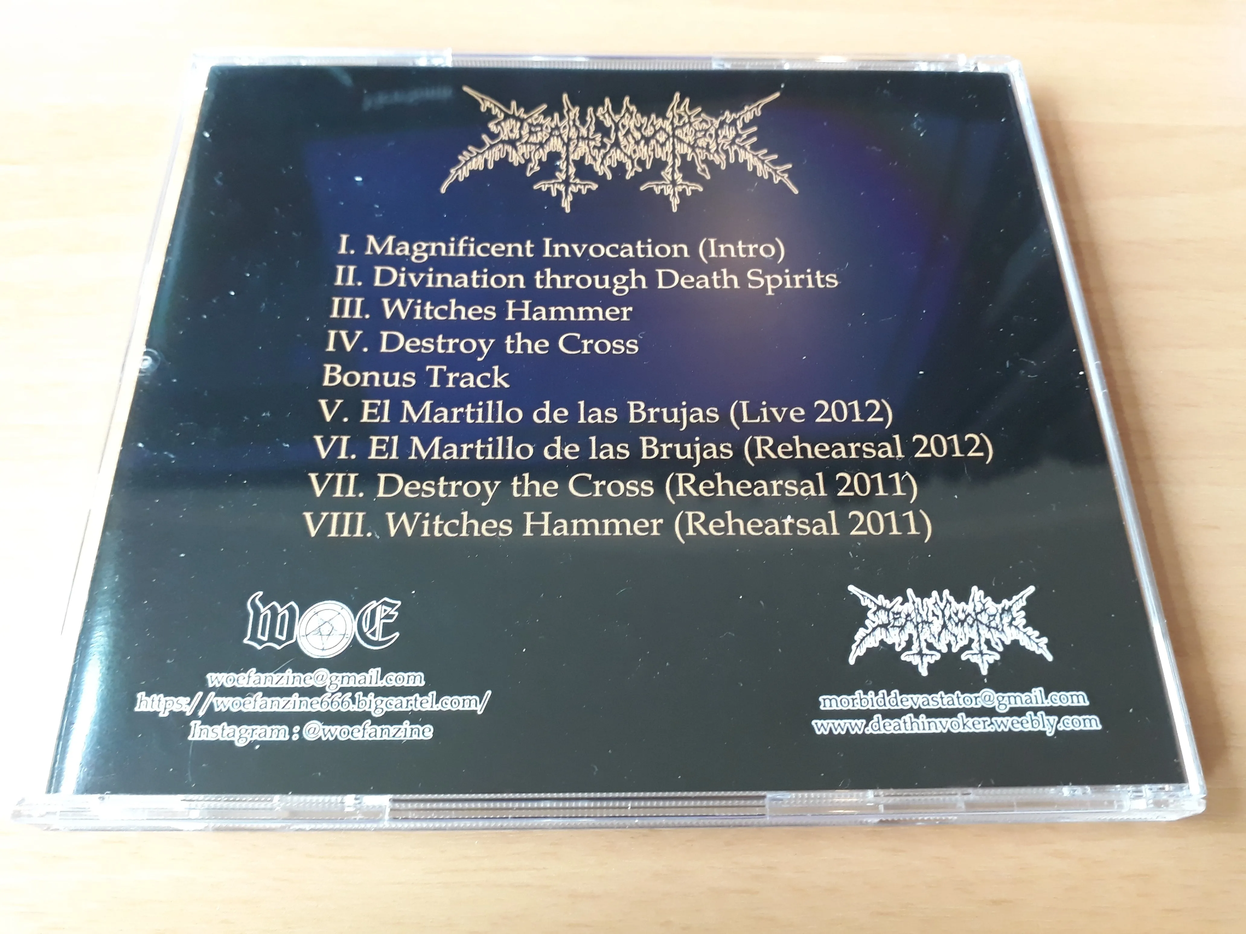 DEATH INVOKER - Necromancy Damnation Revenge CD