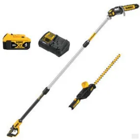 DEWALT 20V MAX Cordless Pole Saw and Pole Hedge Trimmer 4.0Ah Combo Kit DCKO86M1