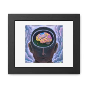 Divine Mind 'Designed by AI' Wooden Framed Print