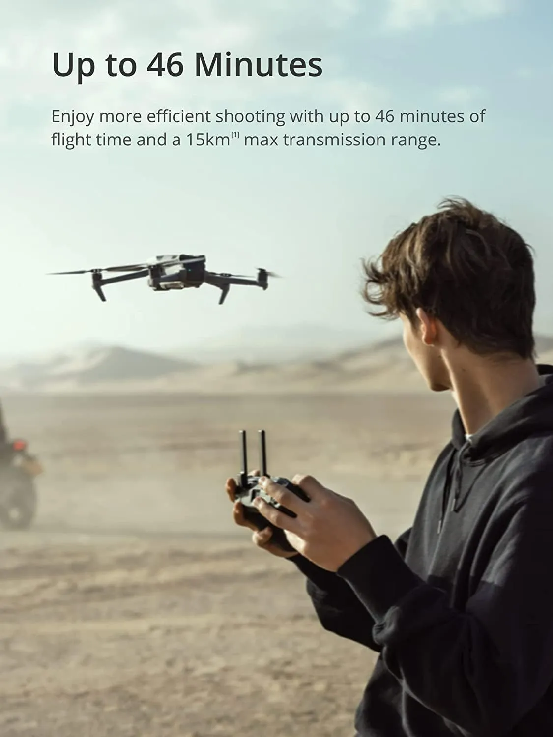 DJI Mavic 3 Drone - 4/3 CMOS Hasselblad Camera, 5.1K Video, 46-Min Flight, Obstacle Sensing, DJI RC-N1 Remote