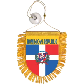 Dominican Republic Mini Car Banner