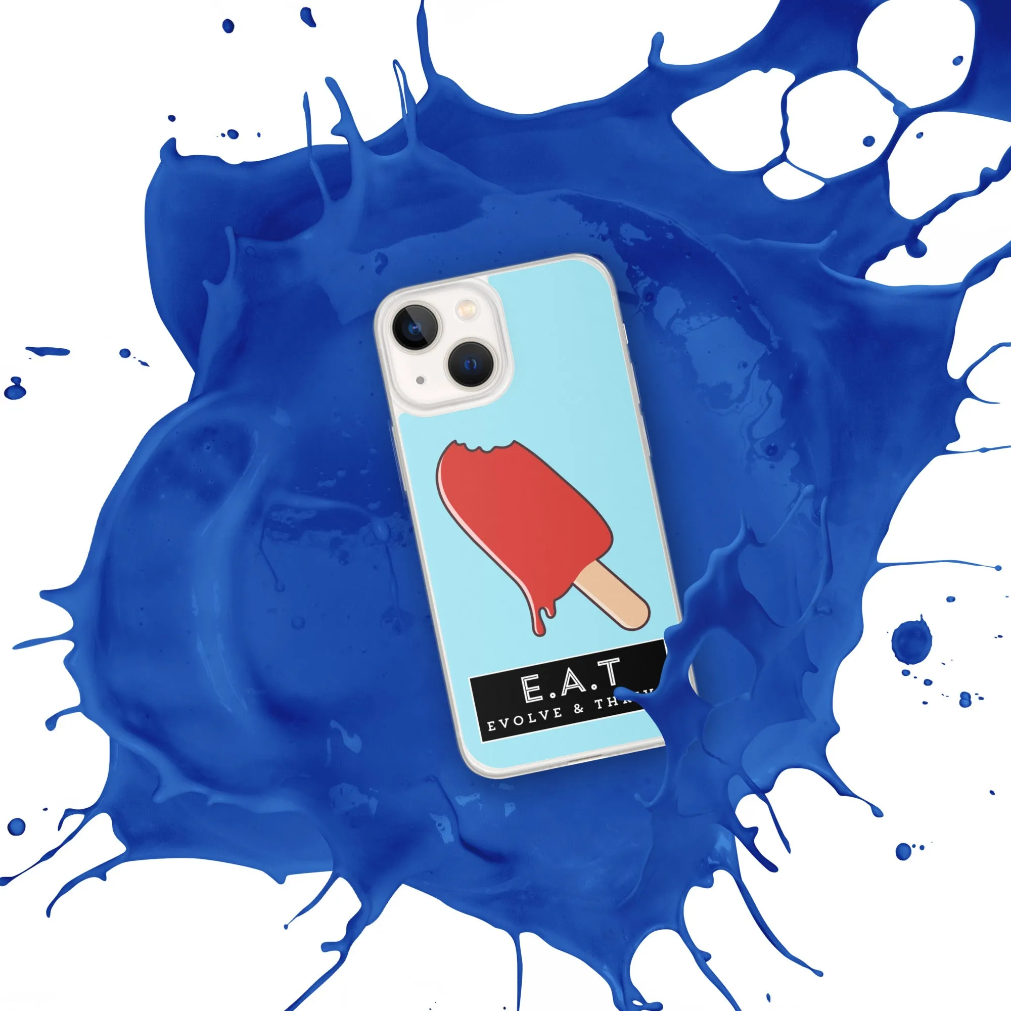 E.A.T Blizzard Blue Clear Case for iPhone®