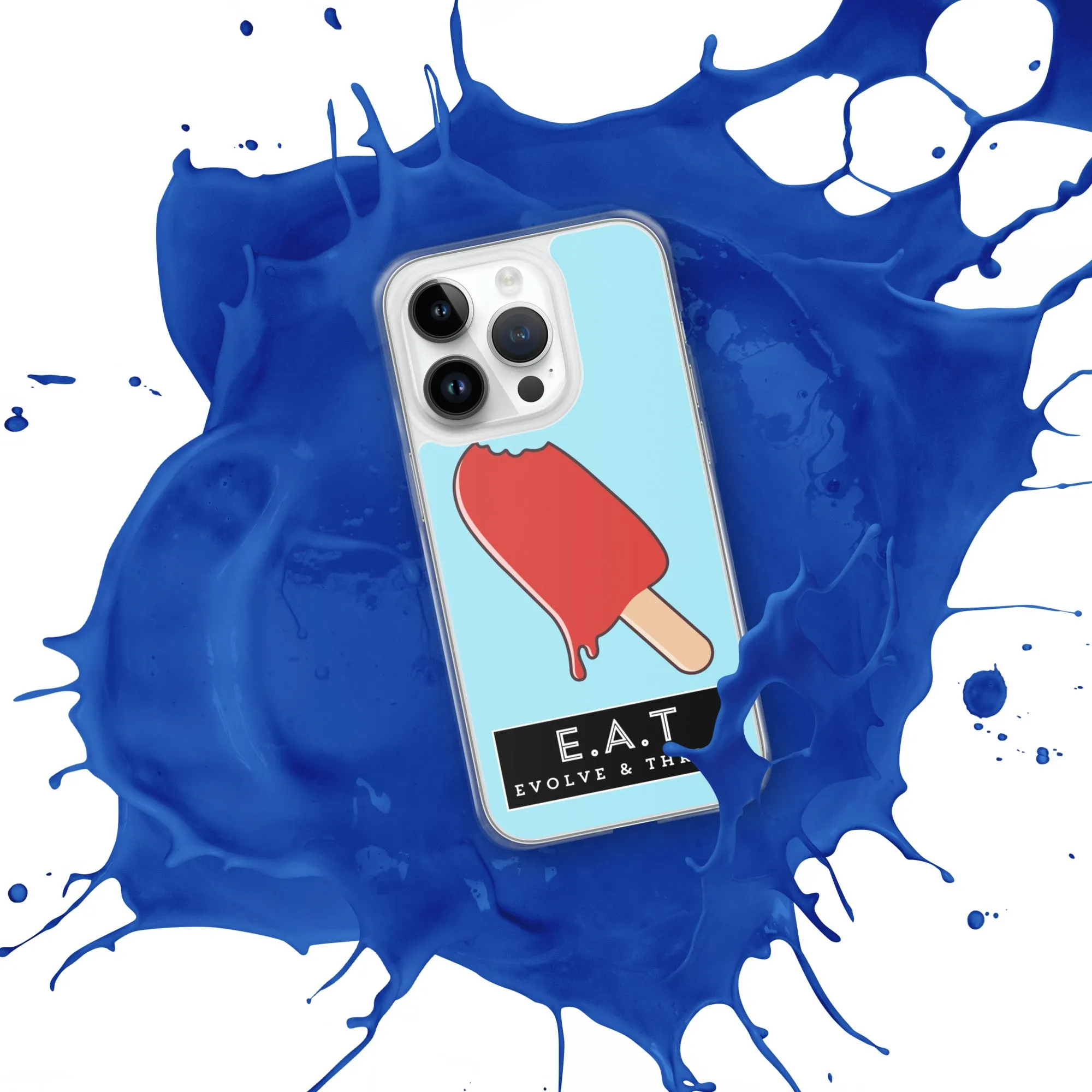 E.A.T Blizzard Blue Clear Case for iPhone®