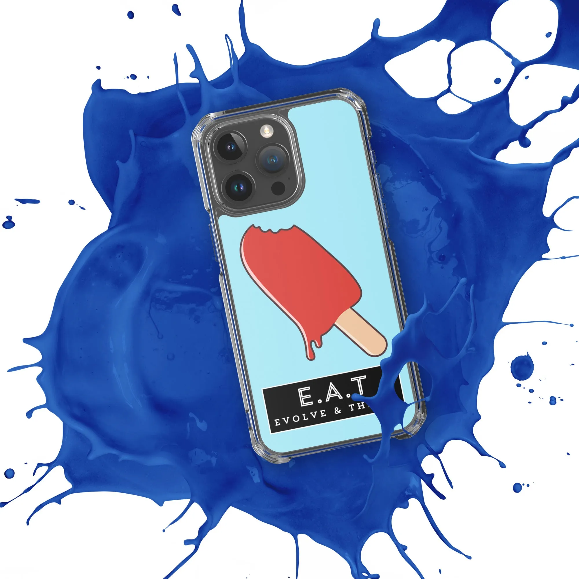 E.A.T Blizzard Blue Clear Case for iPhone®