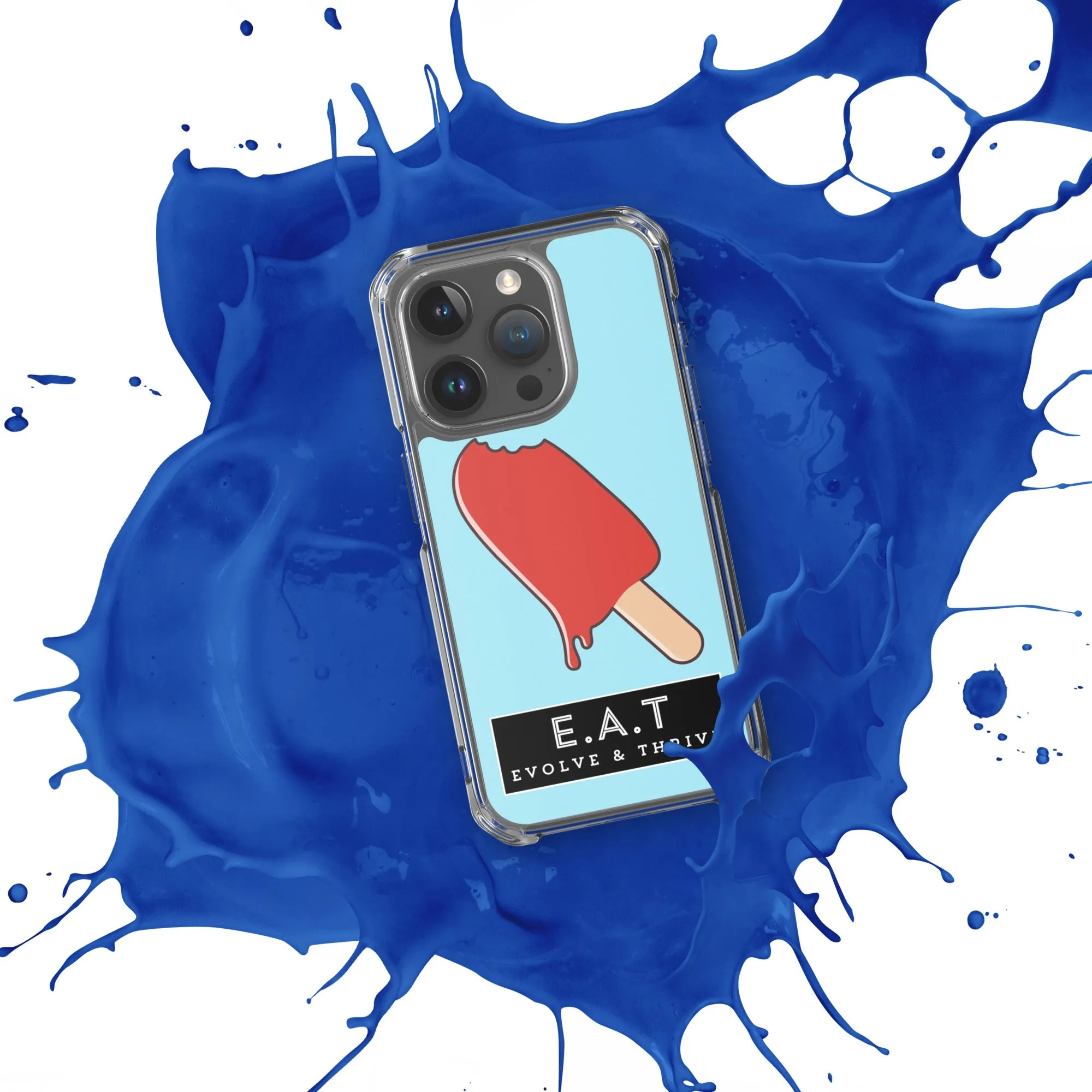 E.A.T Blizzard Blue Clear Case for iPhone®