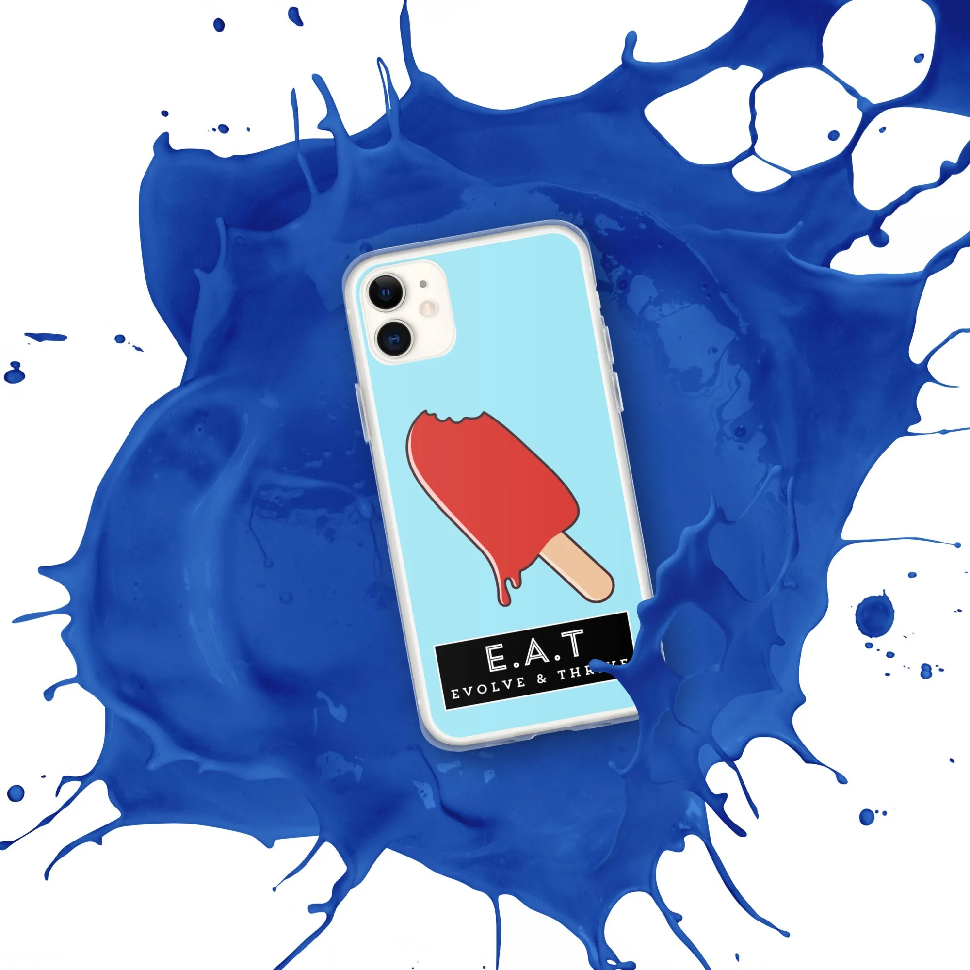 E.A.T Blizzard Blue Clear Case for iPhone®