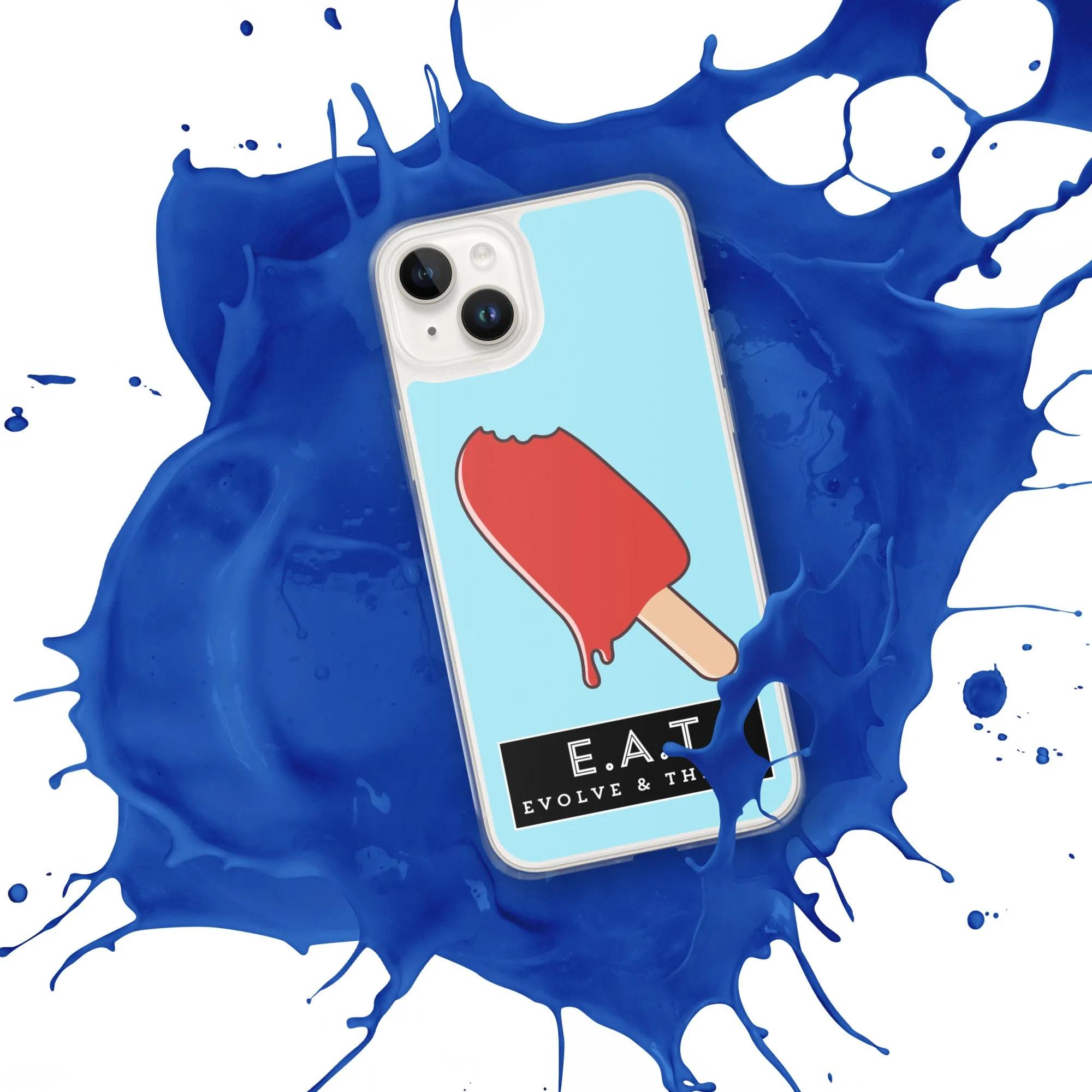 E.A.T Blizzard Blue Clear Case for iPhone®