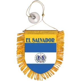 El Salvador Mini Car Banner