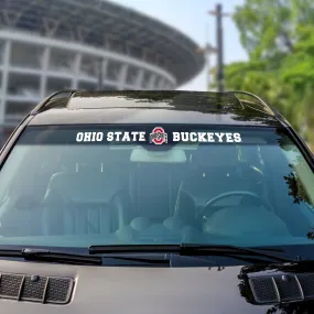 Fanmats Ohio State Buckeyes Sun Stripe Windshield Decal 3.25" x 34"